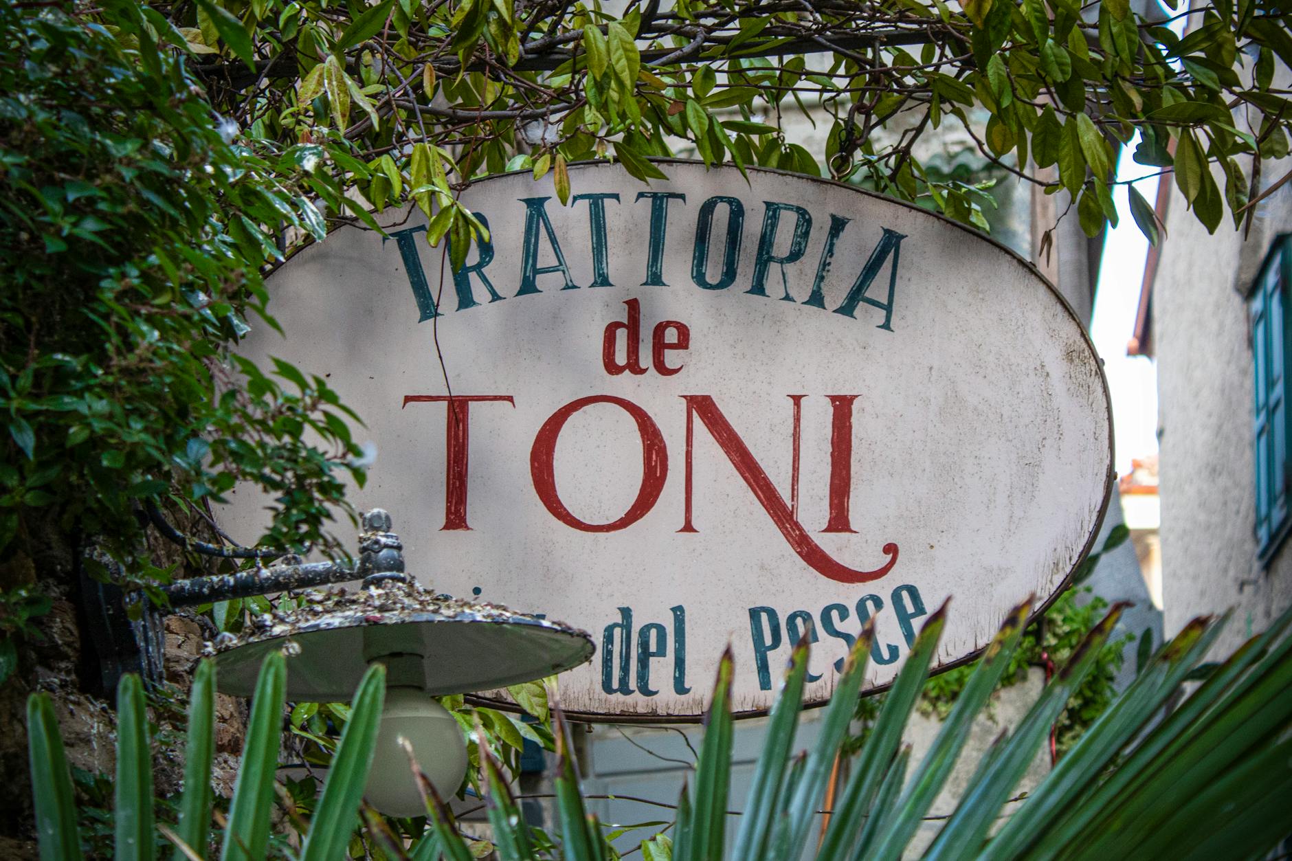 Trattoria Adriatico — unser Schriftzug